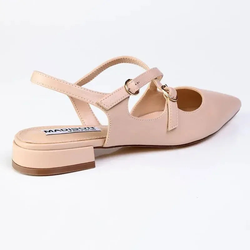 Madison Nella Cross Over Slingback - Nude