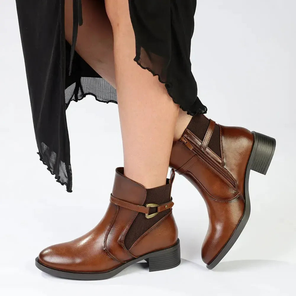 Madison Octavia Ankle Boot- Tan