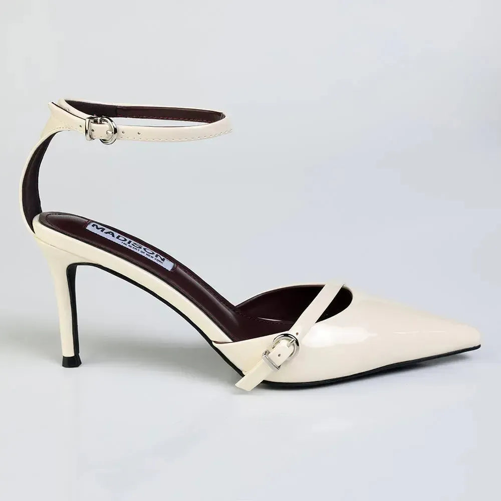 Madison Oda Court Heel - Off White