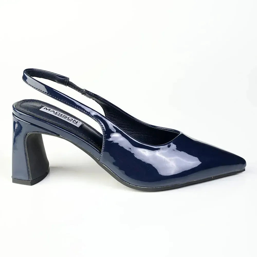 Madison Odette Block Heel - Navy