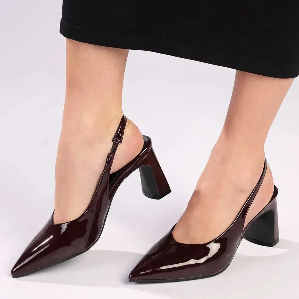Madison Odette Block Heel - Wine