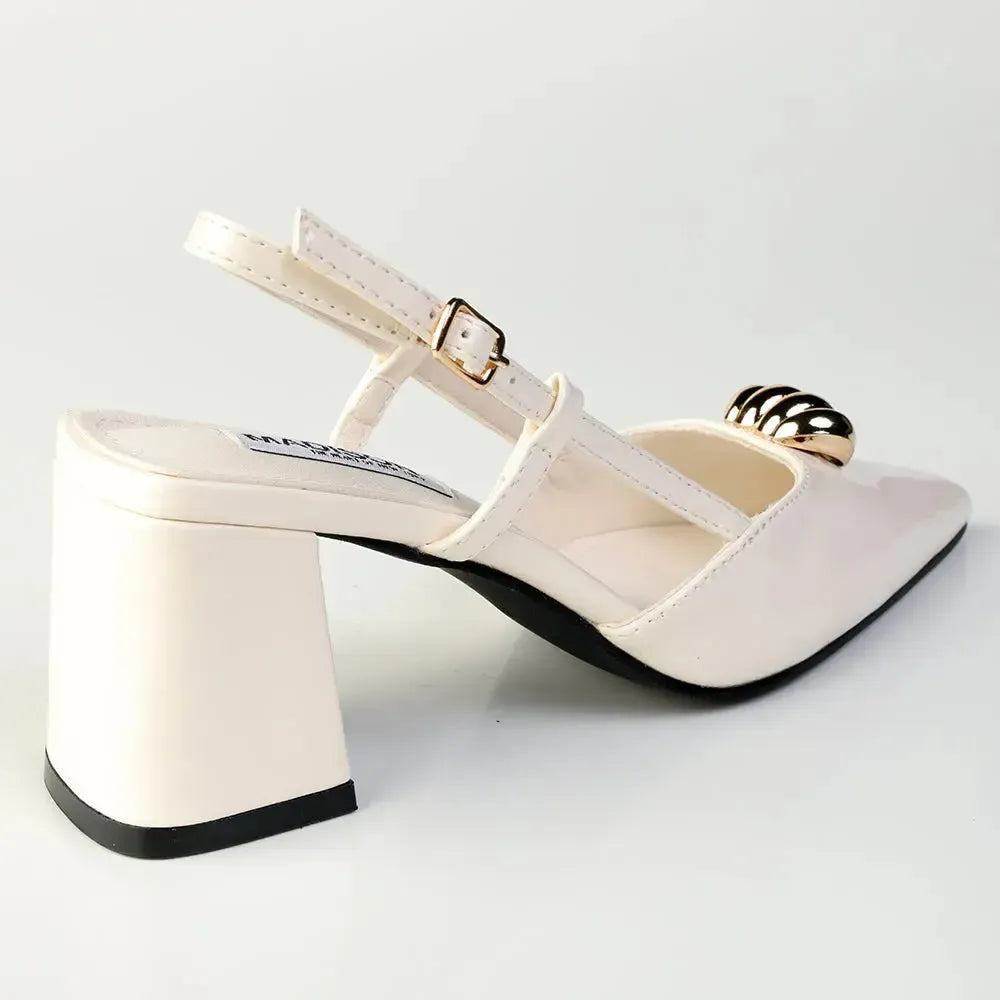 Madison Odyssey Block Heel - Off White