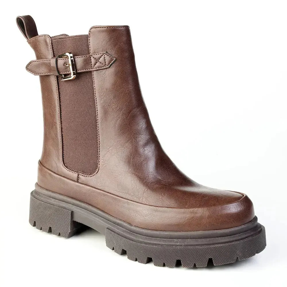 Madison Olva Ankle Boot - Chocolate