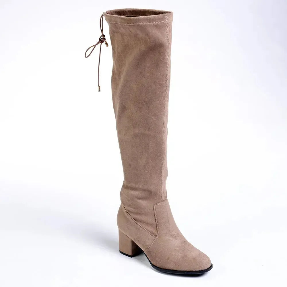 Madison Orchard Over The Knee Boot - Taupe