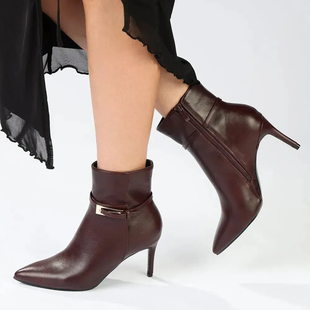 Madison Orcid Stiletto Boot - Wine