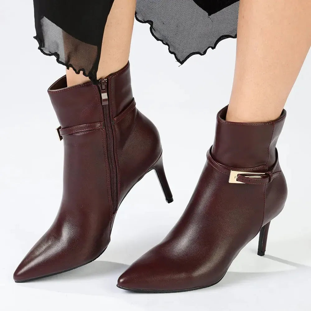 Madison Orcid Stiletto Boot - Wine