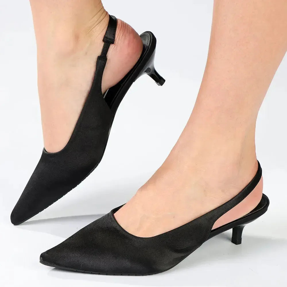 Madison Otto Kitten Heel - Black