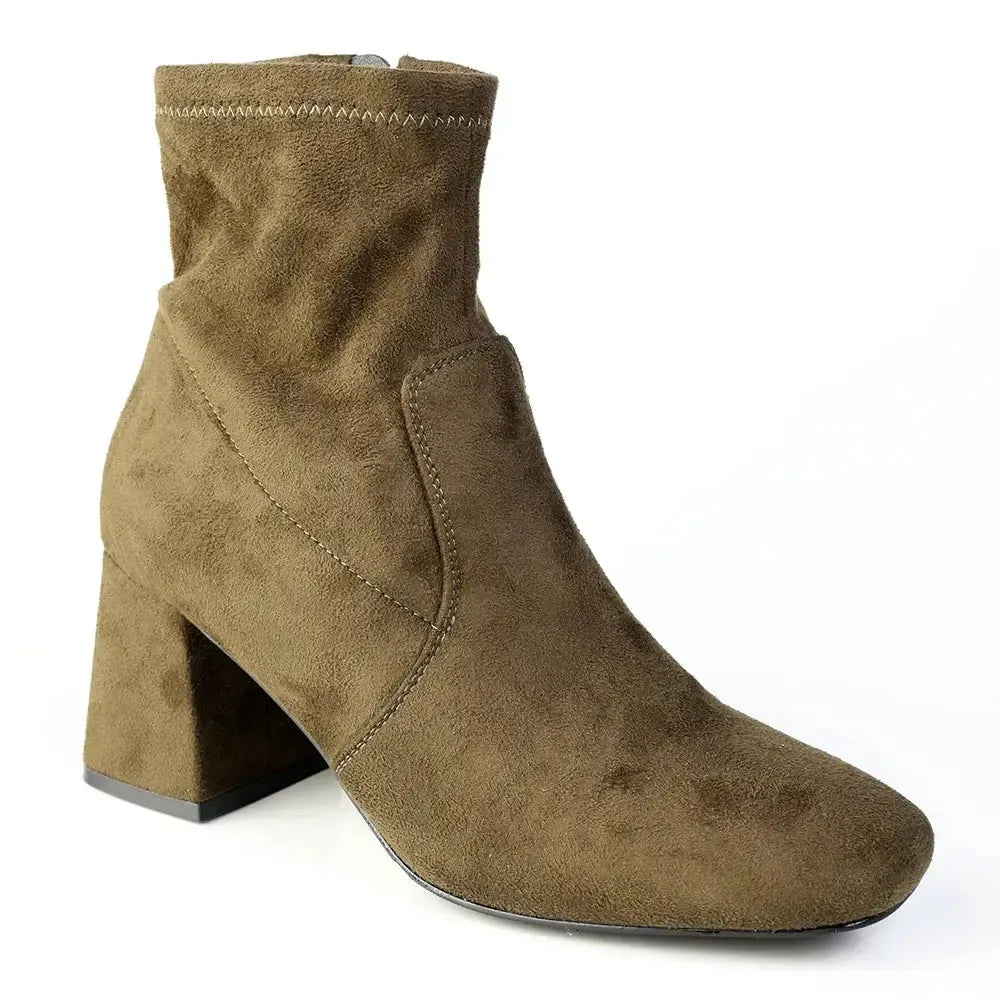 Madison Owen Basic Ankle Boot - Olive
