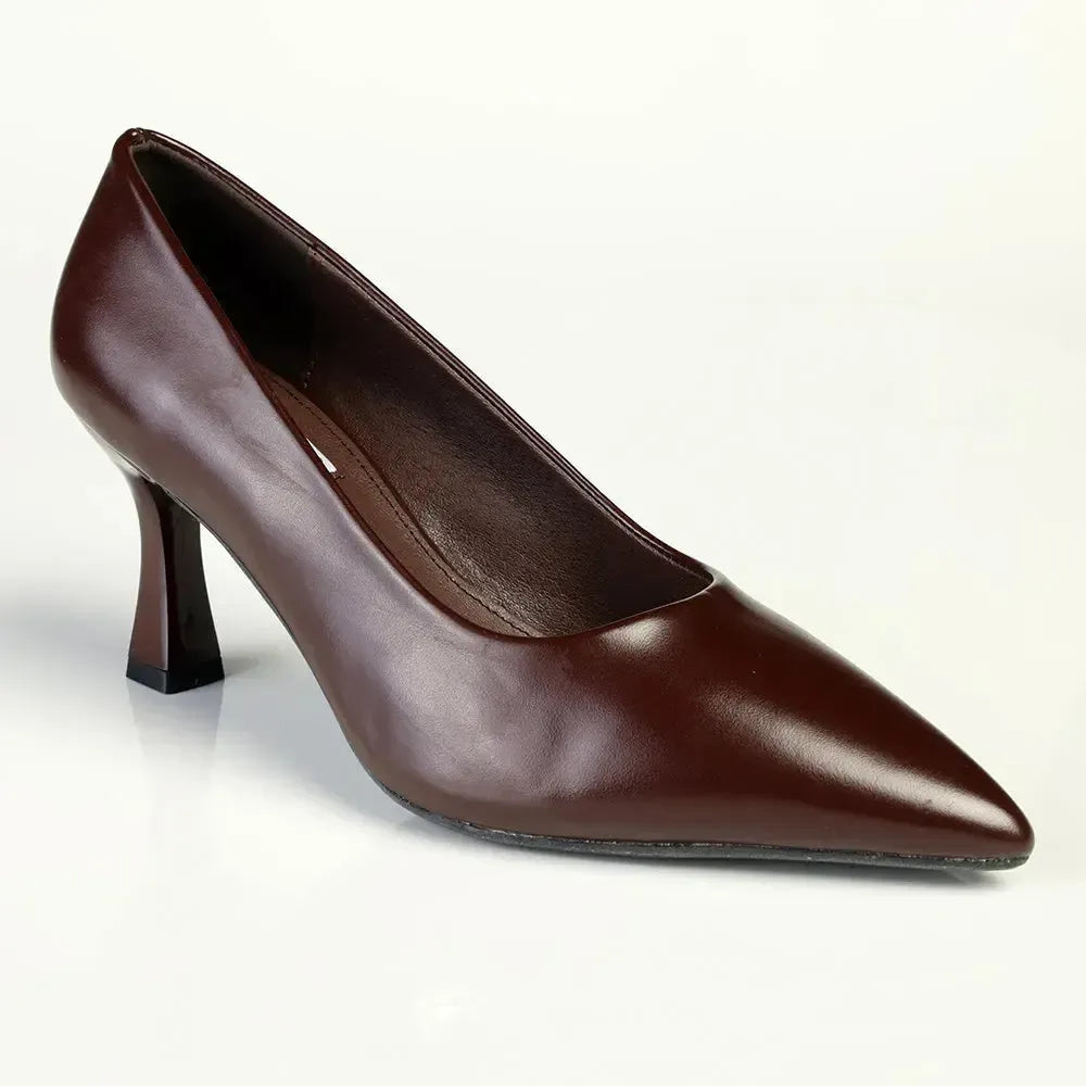 Madison Quitley HourGlass Court Heel - Brown