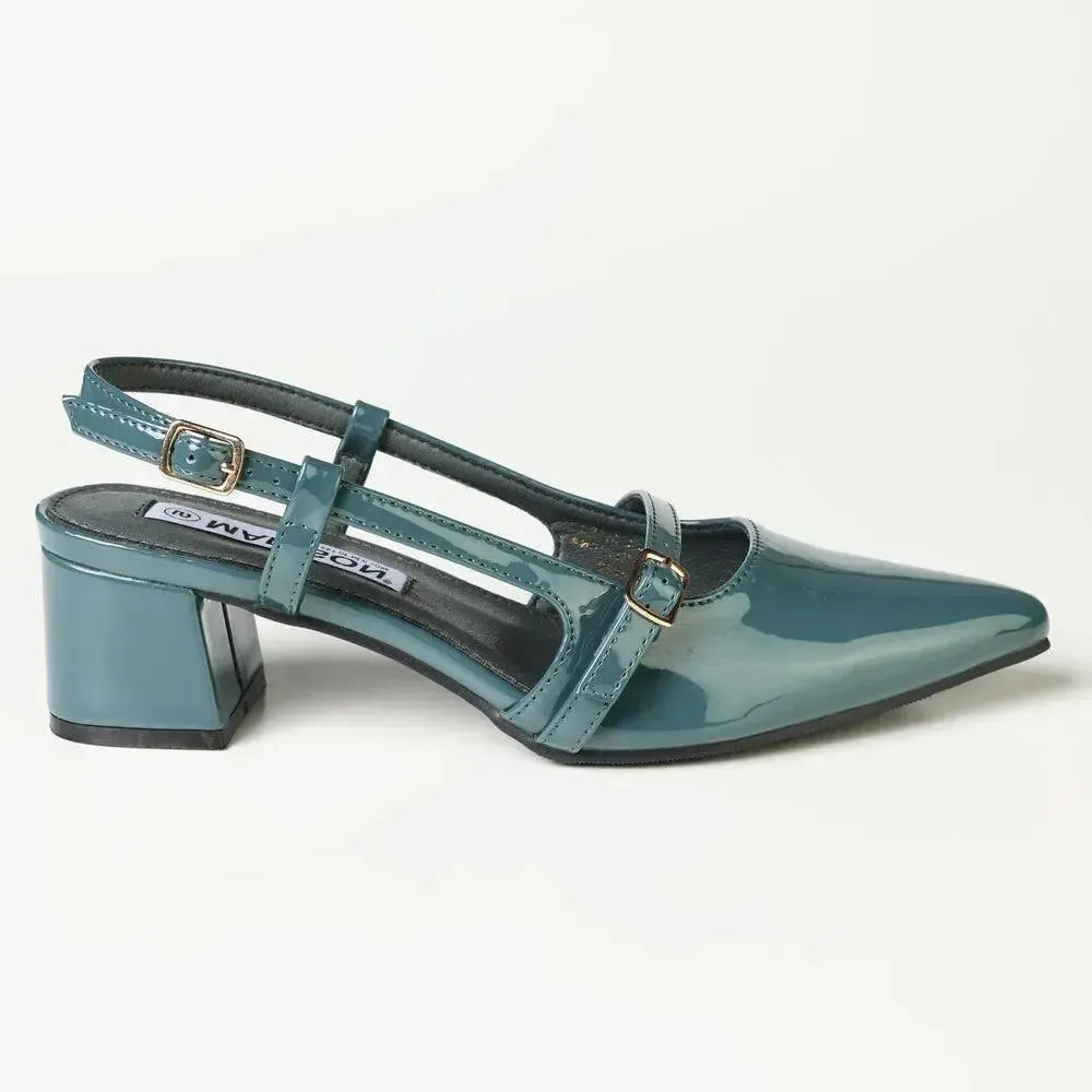 Madison Slingback Court - Petrol Blue