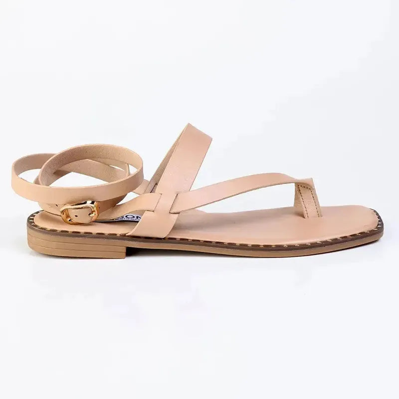 Madison Toe Loop Sandal - Nude