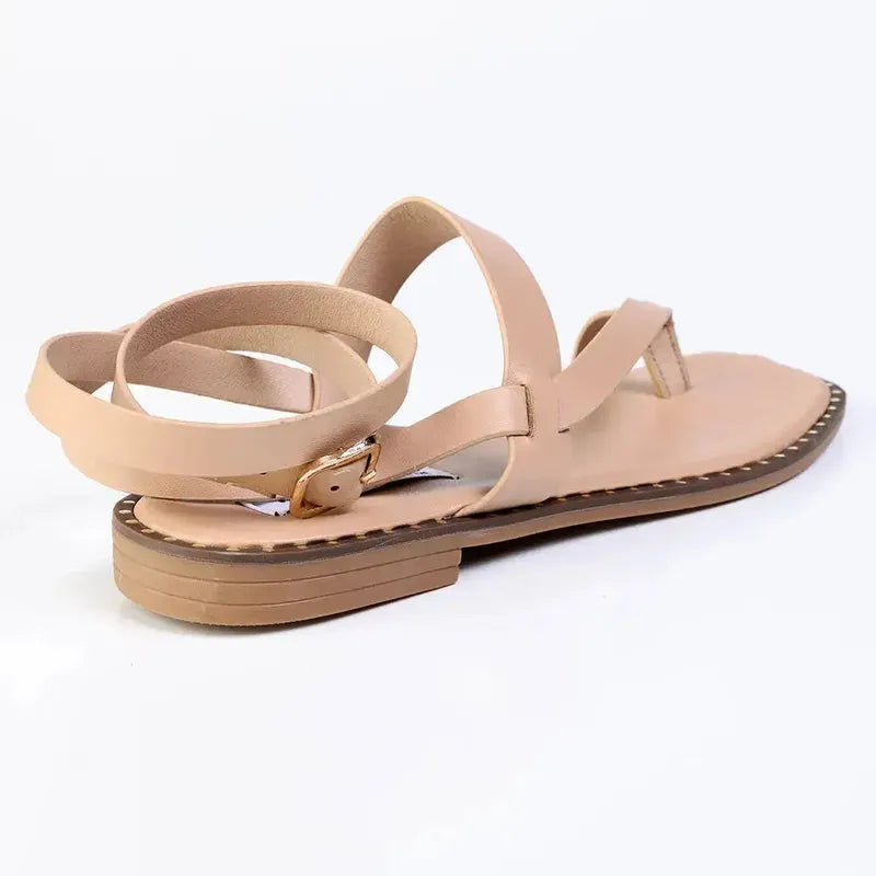 Madison Toe Loop Sandal - Nude