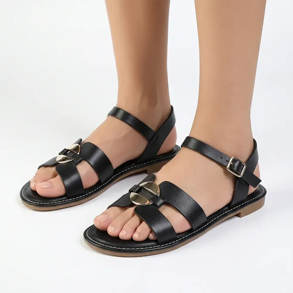 Madison halter Sandal - Black
