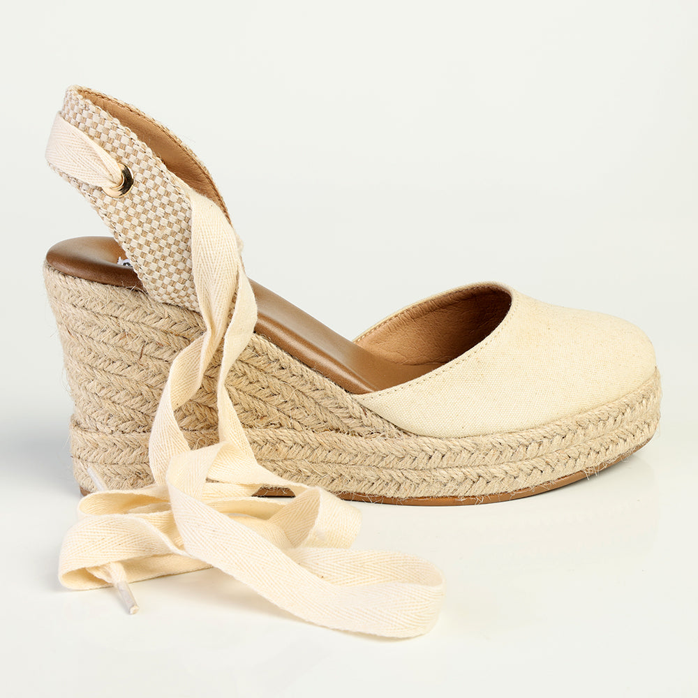 Madison Leena Wedge - Natural Nude
