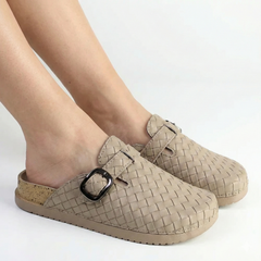 Madison Push In Clog Mule - Taupe