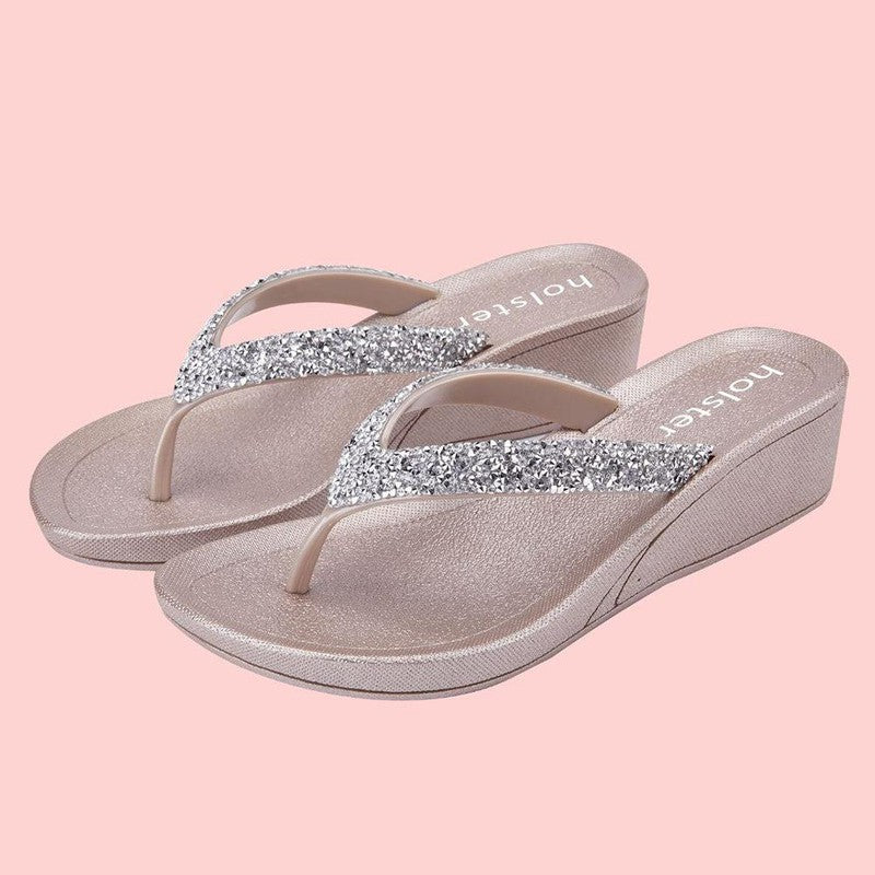 Holster Alora Wedge Sandals - Champagne-Holster-Buy shoes online