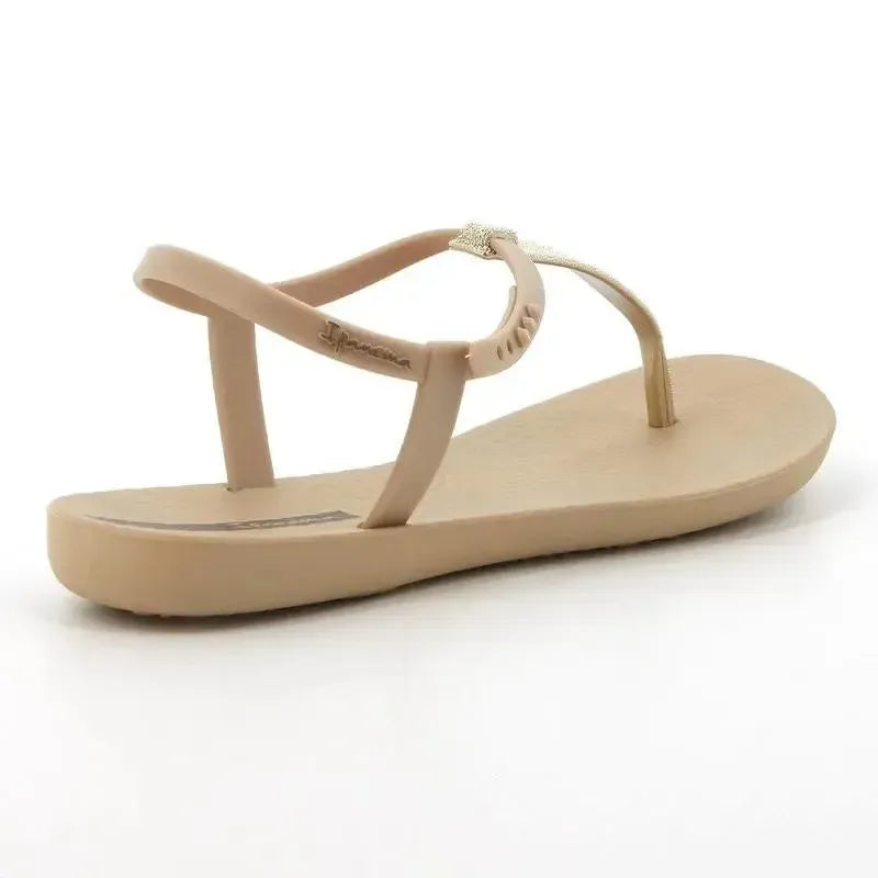 Ipanema Back Strap Sandals With - Beige/Gold
