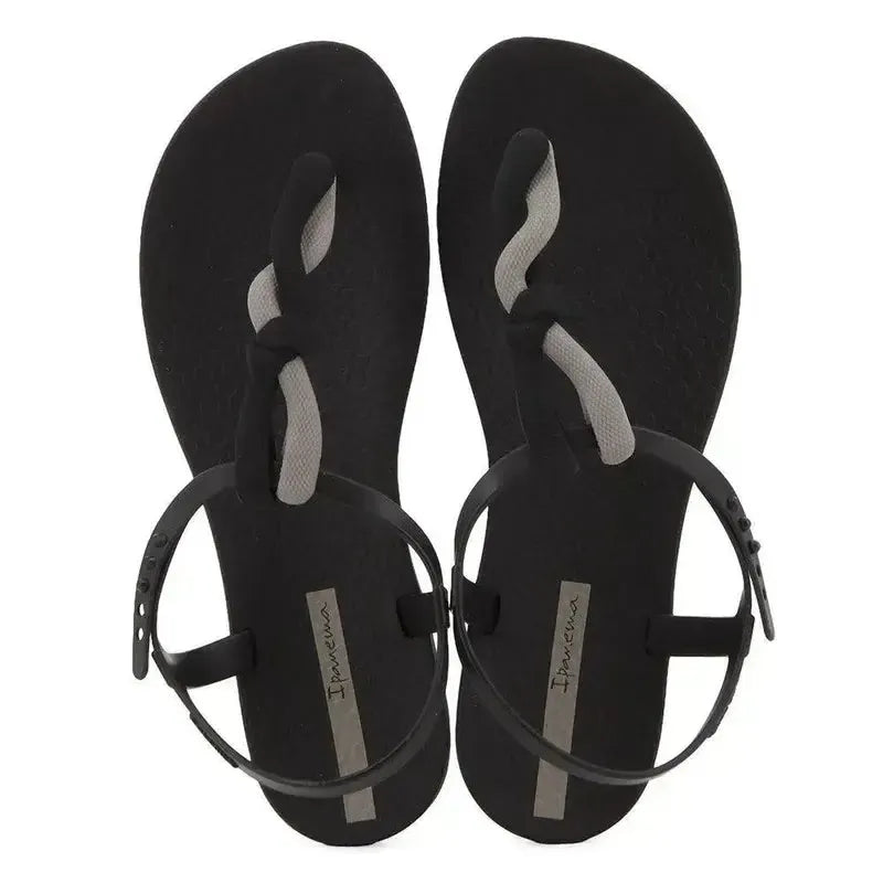 Ipanema Class Dialy Twisted Slingback Sandal - Black Grey