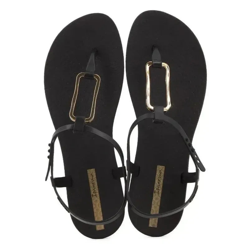 Ipanema Class Modern Slingback Sandal - Black Gold