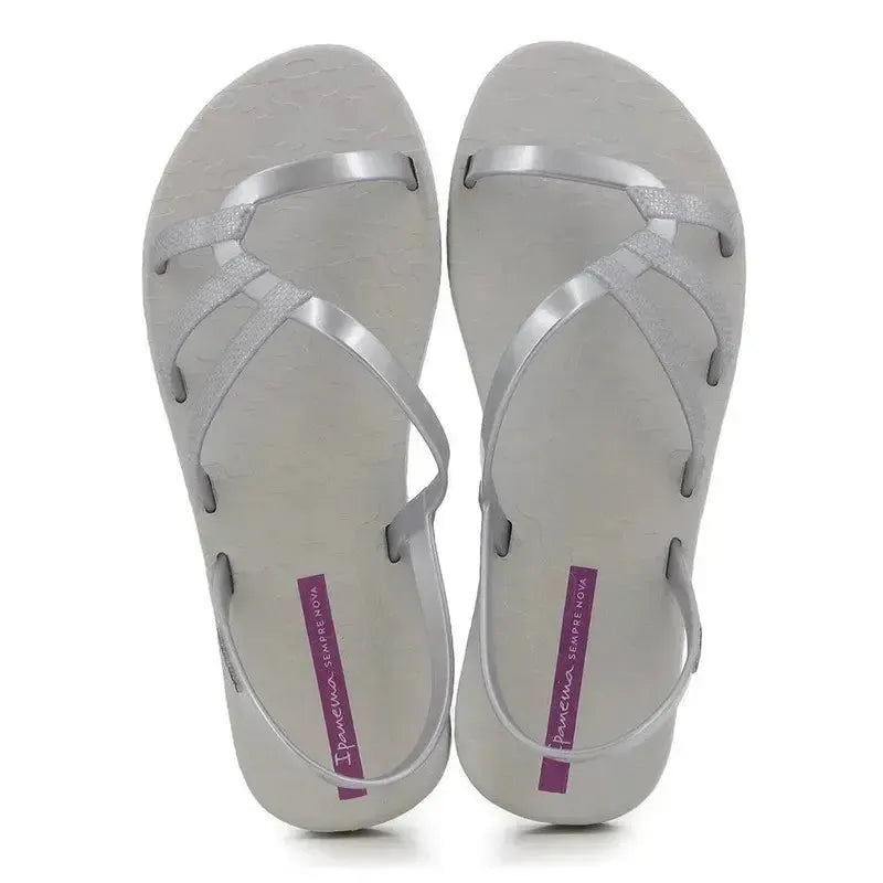 Ipanema Diversa Strappy Slingback Sandal - Grey Silver
