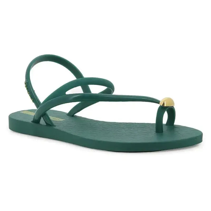 Ipanema Glam Toe Ring Slingback Sandal - Green Gold