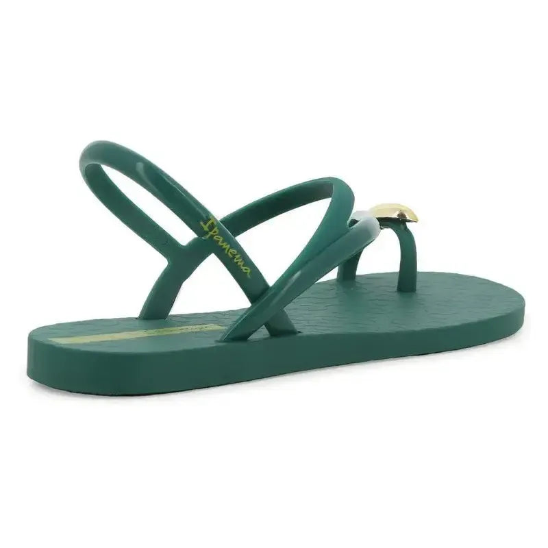 Ipanema Glam Toe Ring Slingback Sandal - Green Gold