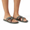 Ipanema Hoy 2 Tone Slide - Dark Green