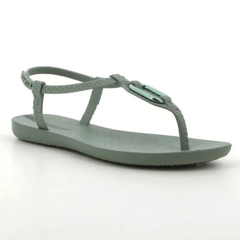 Ipanema Slingback Knotted Thong Sandals - Green