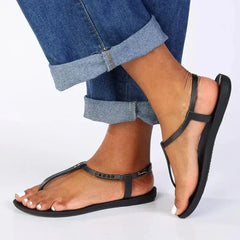 Ipanema Stone T Bar Thong Sandals - Black