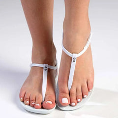 Ipanema Stone T-Bar Thong Sandals - White