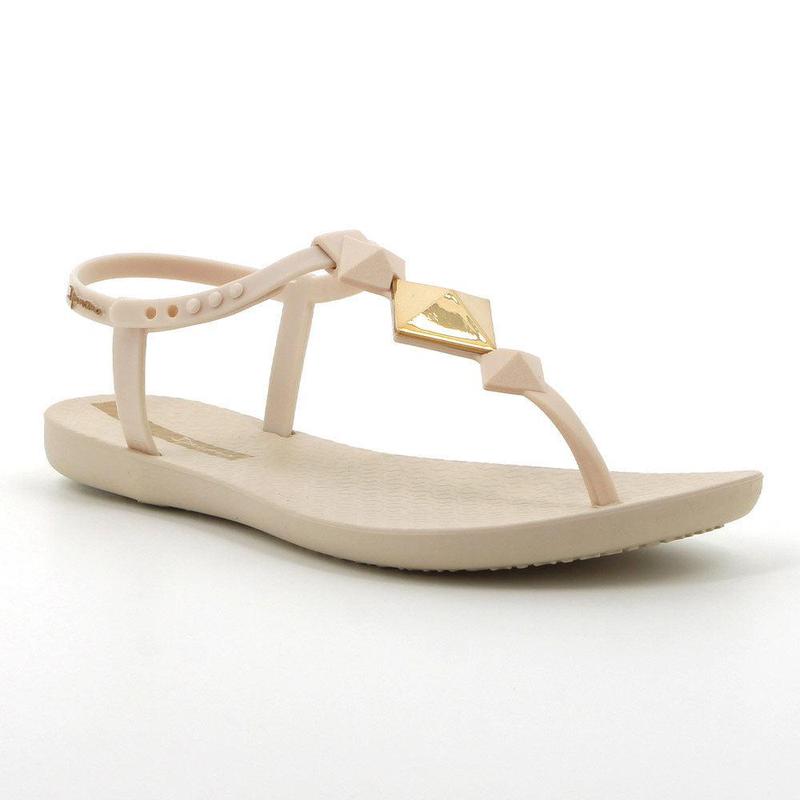 Ipanema Thong Sandals - Beige/Gold-Ipanema-Buy shoes online