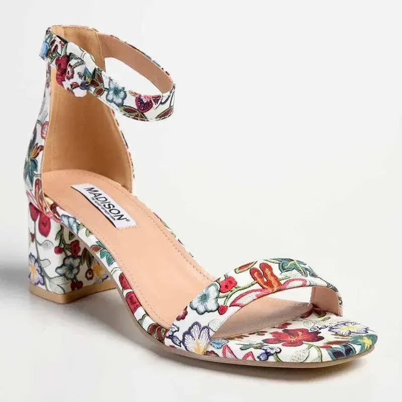 Madison Amira Heel - White Floral