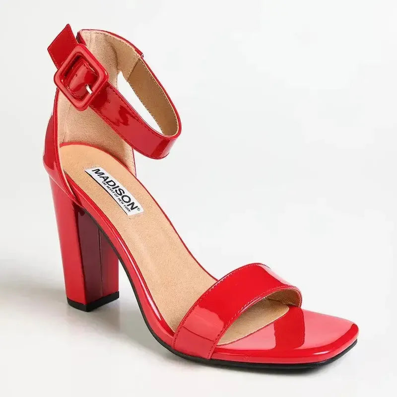 Madison Angelique Block Heel - Red