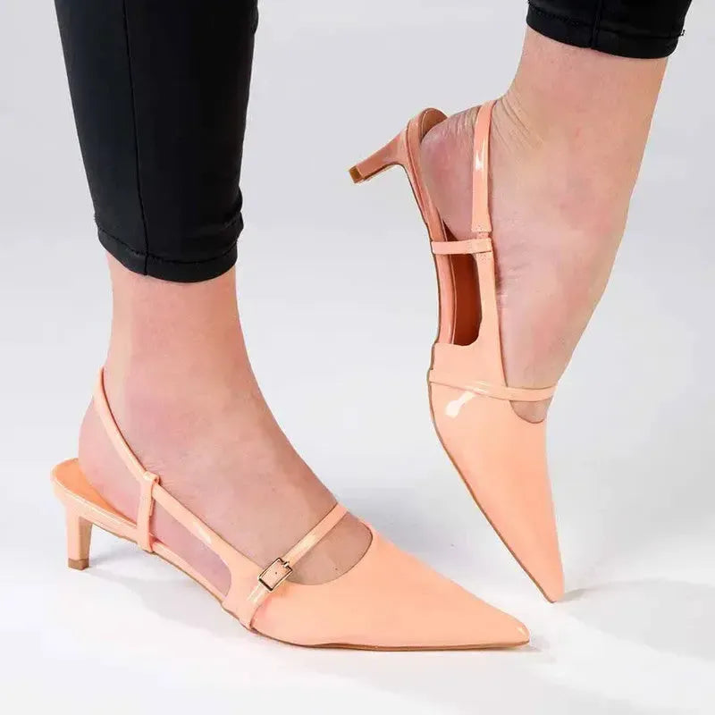 Madison Baila Heels - Peach Fuzz