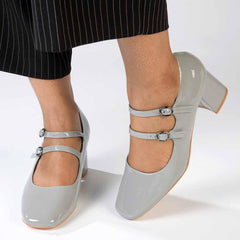 Madison Baran Block Heel - Grey