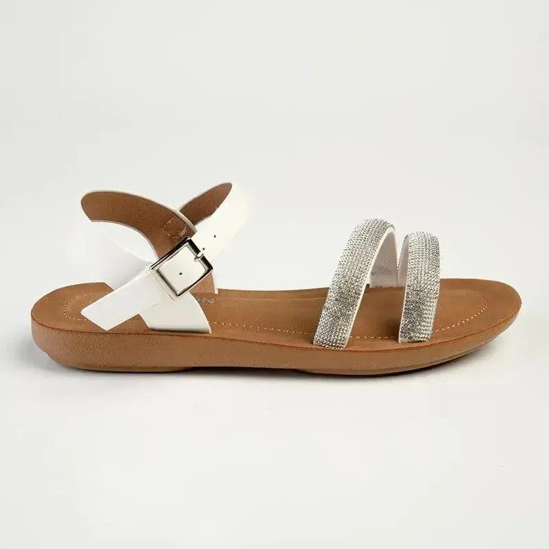 Madison Bling Sandal - White