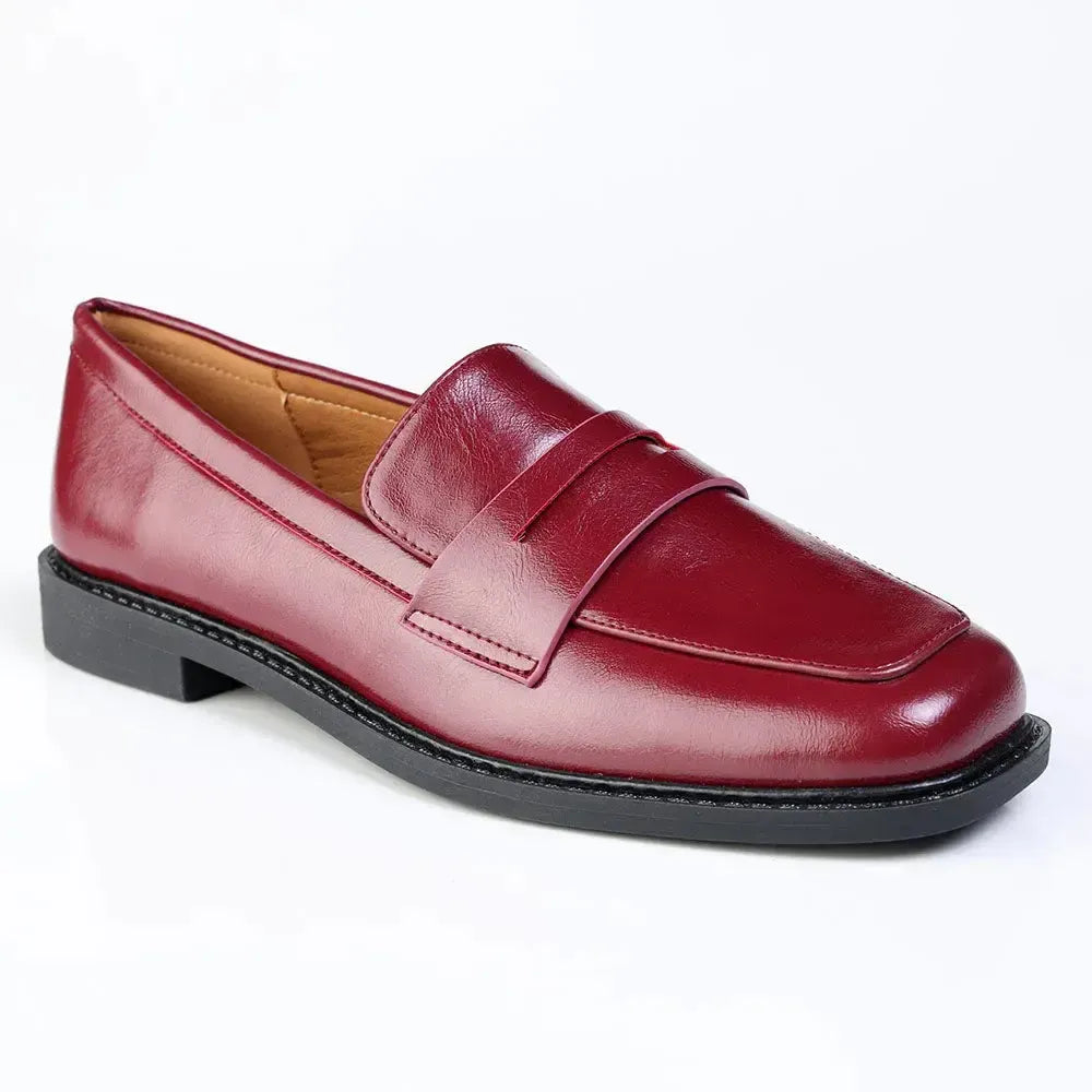 Madison Bliss 4 Loafer With Saddle - Burgundy