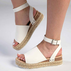 Madison Catherine 2 Espadrille Comfort Sandals - White