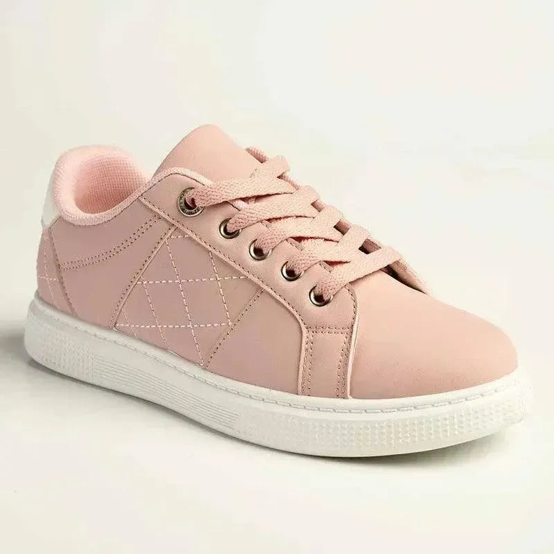 Madison Checkered Sneaker - Pink/White