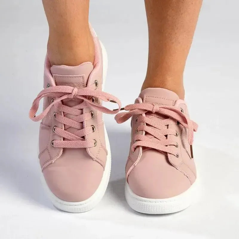Madison Checkered Sneaker - Pink/White