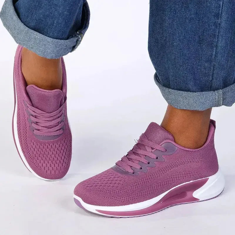 Madison Chick 1 Chunky Fly Knit Sneaker - Pink