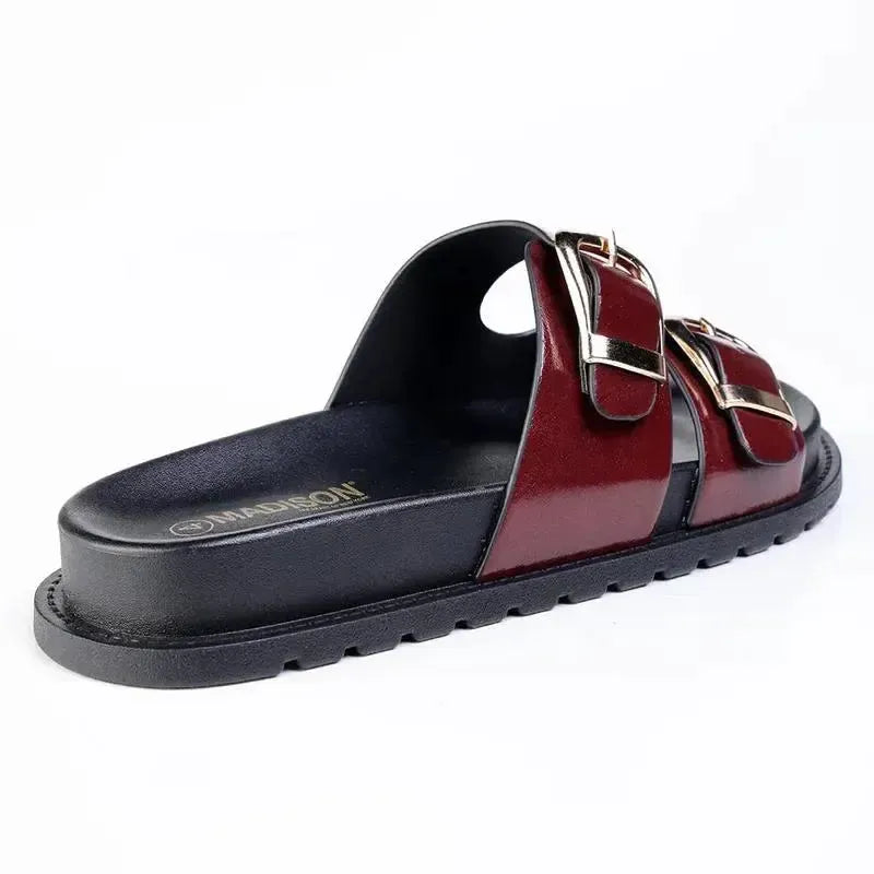 Madison Comfort Sandal - Burgundy