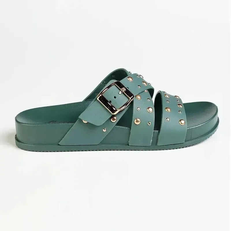 Madison Cross Sandal - Green