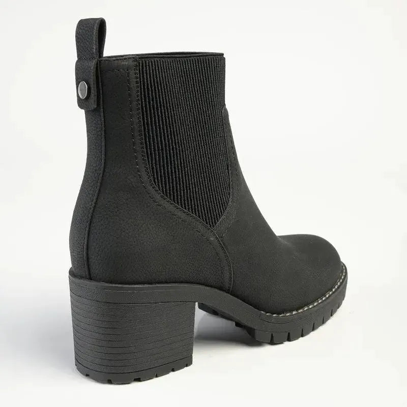 Madison Ella 2 Ribbed Gusset Boot - Black
