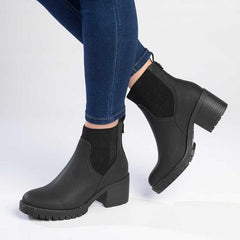 Madison Ella Chunky Ankle Boot - Black