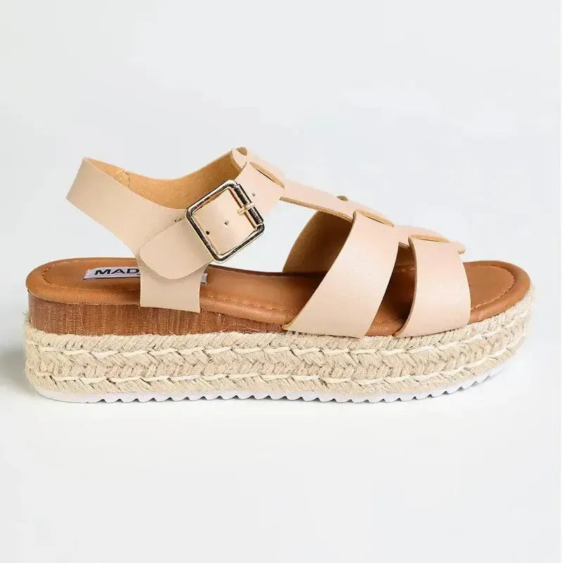 Madison Espadrille Sandal - Nude