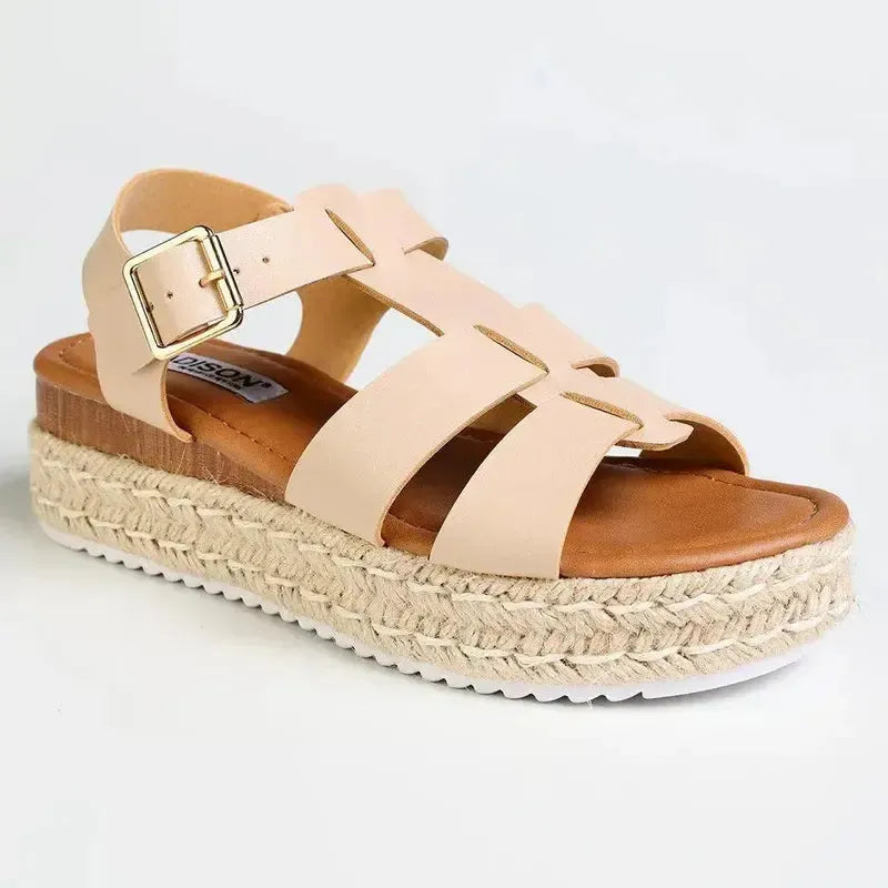 Madison Espadrille Sandal - Nude