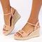 Madison Espadrille Wedge - Nude