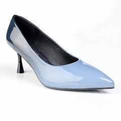 Madison Faded Fashion Court Heel - Petrol Blue
