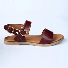 Madison Fashion 1  Sandal - Burgundy